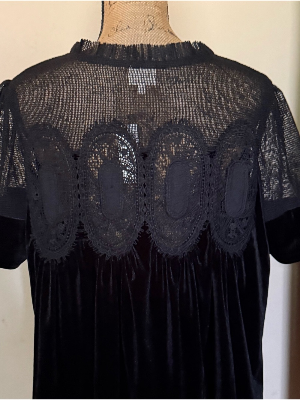The Iris short-sleeve lace poplin blouse by En Elly (Anthropologie)-New! - Picture 8 of 14